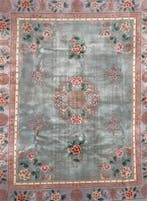 Aubusson China - GEREINIGD - handgeknoopt - wol - tapijt -