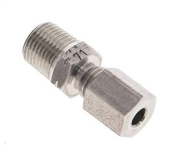 1/8 NPT mâle x 4LL Anneau de coupe droit en acier, Verzenden, Nieuw