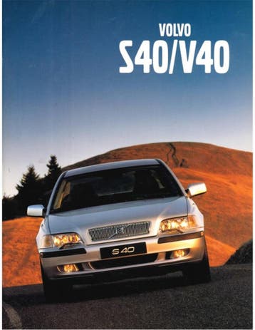 2001 VOLVO S40 | V40 BROCHURE NEDERLANDS, Nieuw
