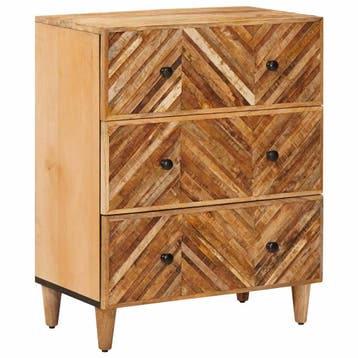 vidaXL Opbergkasten Bruin 60 x 33,5 x 75 cm Massief Mango, Verzenden, Nieuw