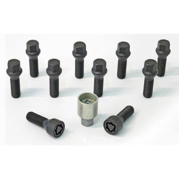 H&R Wielboutenset konisch M14x1.50 - Lengte 45mm - Zwart - 1, Verzenden