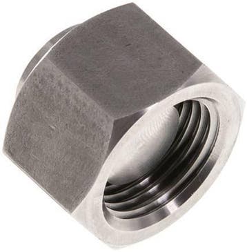 Eindkap G1/2'' RVS met Externe Hex 60° Conus 300bar, Verzenden, Nieuw