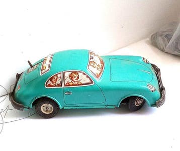 Joustra - Voiture miniature - Porsche 356 - modèle de, Antiek en Kunst, Antiek | Speelgoed