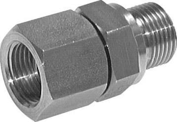 G 1/2'' F/M RVS Neusstuk 300 Bar - Hydrauliek, Verzenden