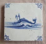 Carreau - 1600-1650 - carreaux bleus de Delft, Antiquités & Art