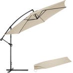 tectake Parasol zweefparasol Ciccio Ø 350cm met beschermhoes, Tuin en Terras, Zonneschermen, Verzenden, Nieuw