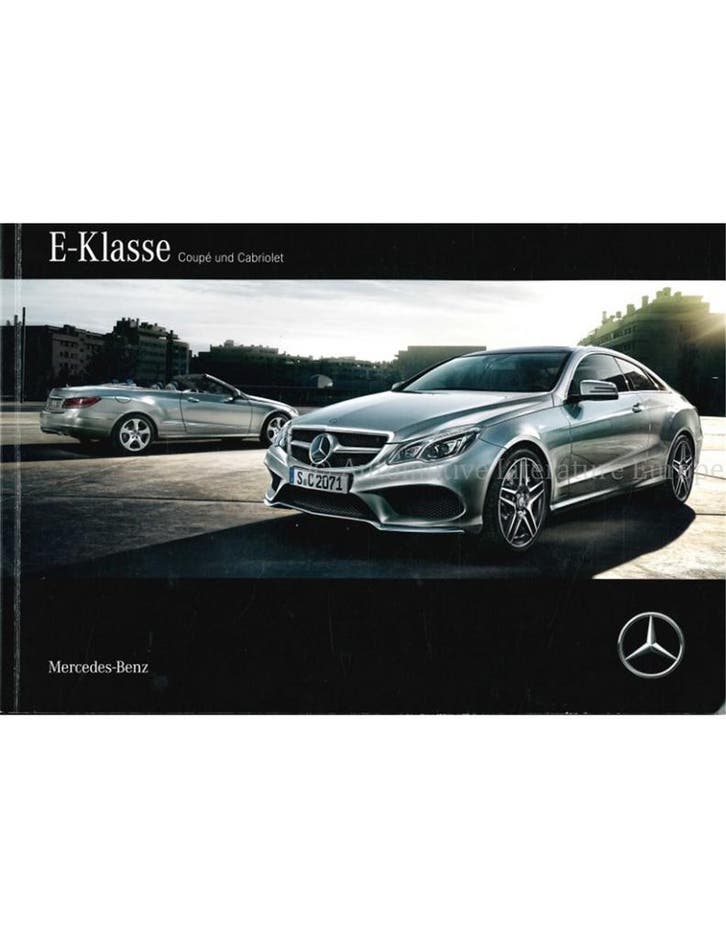 2016 MERCEDES BENZ E-KLASSE BROCHURE DUITS, Boeken, Auto's | Folders en Tijdschriften