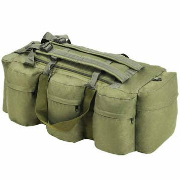 vidaXL Plunjezak 3-in-1 legerstijl 45 L olijfgroen, Verzenden, Nieuw