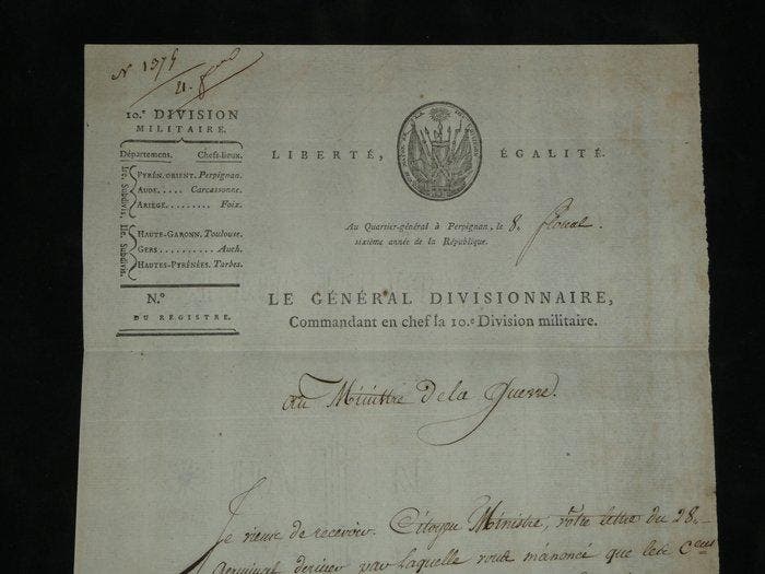 Maréchal de France Pierre Augereau - Lettre signée au, Collections, Cinéma & Télévision