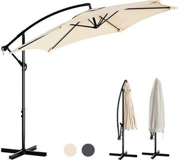 2dekans | Tristar Zweefparasol - 300cm Rond - Tuin & Balkon, Ophalen of Verzenden, Nieuw