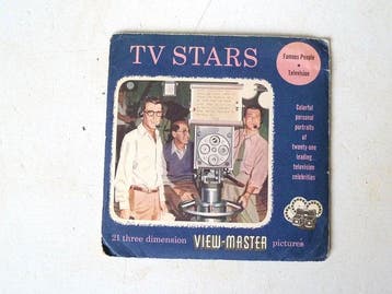 TV Stars, 1955, zeldzaam Viewmaster pakje - S3 ontwerp