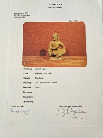 Gandhara Steen Een zeldzaam Gandharaans stenen beeld van een, Verzamelen