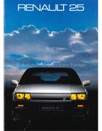 1986 RENAULT 25 BROCHURE NEDERLANDS