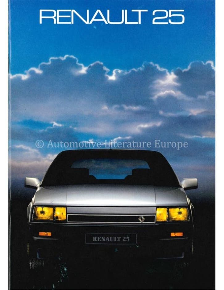 1986 RENAULT 25 BROCHURE NEDERLANDS, Livres, Autos | Brochures & Magazines