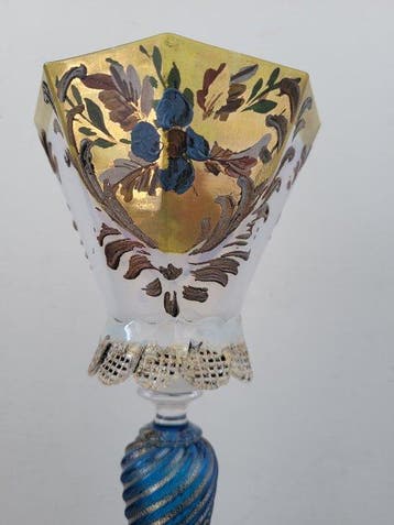 Calice - Verre - grand verre, Antiquités & Art