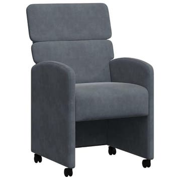 Eetstoelen Fluweel 2st | Retour deal | 41% korting, Twee, Verzenden, Zo goed als nieuw, Metaal