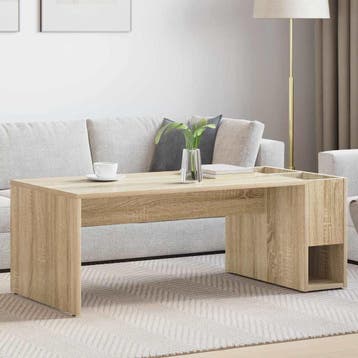 vidaXL Salontafel Sonoma Eik 101,5 x 50 x 37 cm Bewerkt hout, Huis en Inrichting, Tafels | Salontafels, Verzenden, Nieuw