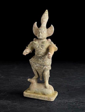 Oud Chinees, Tang-dynastie Terracotta Lokapala-figuur - 51.2