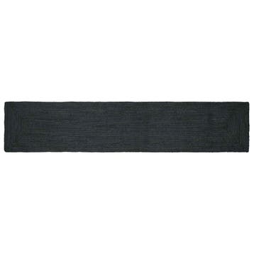vidaXL Vloerkleden Rechthoekig Donkergrijs 60 x 400 cm Jute, Verzenden