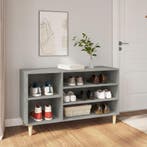 vidaXL Schoenenkast 102x36x60 cm bewerkt hout betongrijs, Verzenden