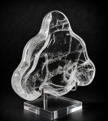 Bol en quartz clair premium – Cristal de haute clarté avec