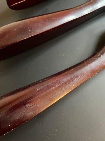 Georg Jensen - Jørgen Møller - Kapstok (4) - Hout, Metaal