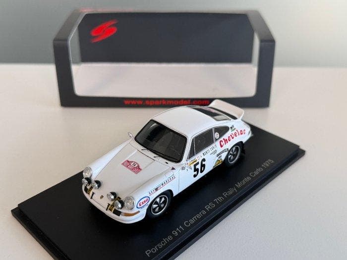 Spark 1:43 - Modelauto - Porsche 911 Carrera RSR 2.8 #56 7th, Hobby en Vrije tijd, Modelauto's | 1:5 tot 1:12