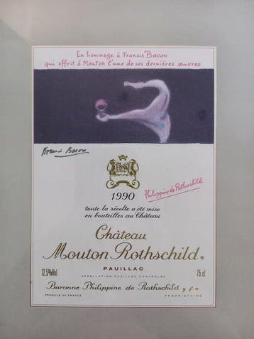 Chateau Mouton Rothschild Label; 1990, 1991, 1992 & 1993 -, Verzamelen, Nieuw