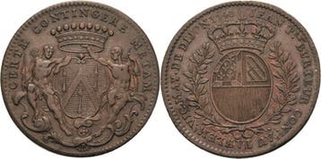 Kupferjeton 1748 Frankreich-dijon, Verzenden, België