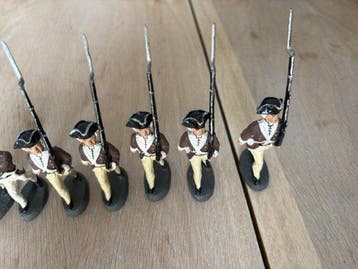Elastolin - Figure - lineol elastolin x 7 soldats amerikaner