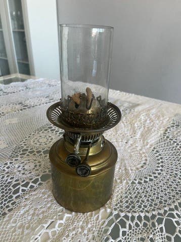 HINKS and SON’S - Olielamp - Messing, Glas - HINKS SON’S