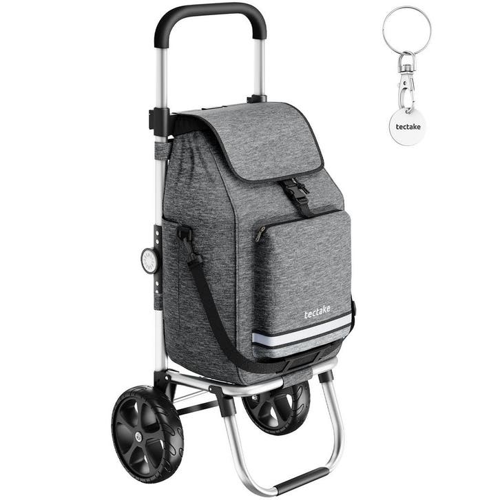 tectake Boodschappentrolley Shopper, 3-in-1, opklapbaar, met, Bijoux, Sacs & Beauté, Valises, Envoi