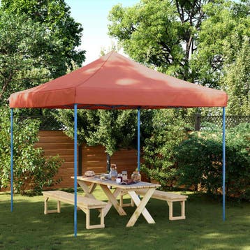 vidaXL Partytent 292 x 292 x 315 cm Terracotta Oxford Stof, Verzenden, Nieuw