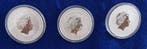 Tuvalu. 1 Dollar 2019/2021 The Simpson 3 x 1 oz (3 coins)
