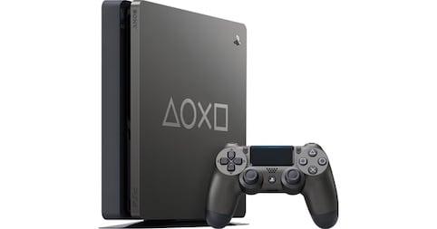 Playstation 4 Slim Days of Play Special Edition 1TB + V2..., Games en Spelcomputers, Spelcomputers | Sony PlayStation 4, Zo goed als nieuw