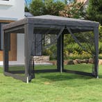 vidaXL Partytent met 4 mesh zijwanden 3x3 m HDPE, Verzenden