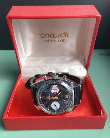 Concordia - Valjoux 7734, + orig. BOX - Sans prix de réserve, Bijoux, Sacs & Beauté