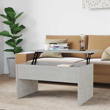 vidaXL Salontafel 80x50,5x41,5 cm bewerkt hout betongrijs, Huis en Inrichting, Verzenden, Nieuw