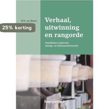 Verhaal, uitwinning en rangorde / Boom Juridische, Verzenden, Zo goed als nieuw, Boom van Willem
