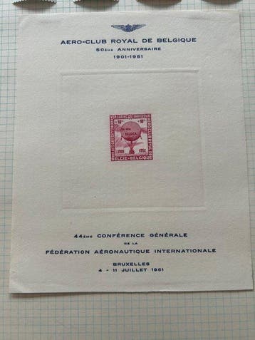 België 1951 - Velletje Conferentie Internationale