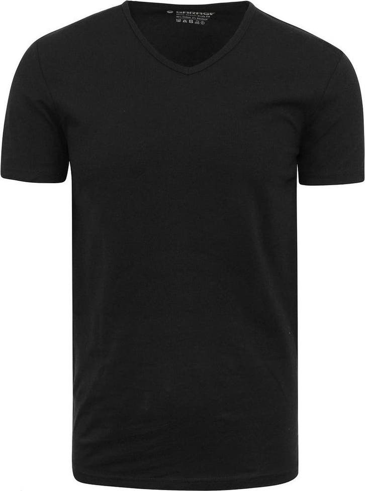 Garage Stretch Basic Zwart V-Hals maat Maat 48/50 (M) Heren, Kleding | Heren, T-shirts, Zwart, Nieuw, Maat 48/50 (M), Verzenden