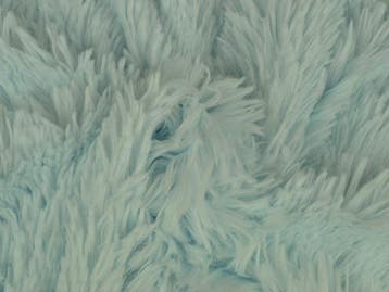 10 meter langharig bont - baby blauw - Pluche stoffen, 120 cm of meer, Polyester, Verzenden, Blauw