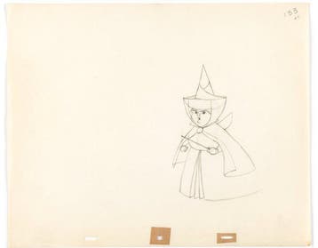 Walt Disney - Originele animatietekening Merryweather -, Verzamelen, Nieuw