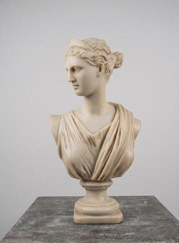 Figuur - Busto di Diana - Gereconstrueerd Carrara-marmer