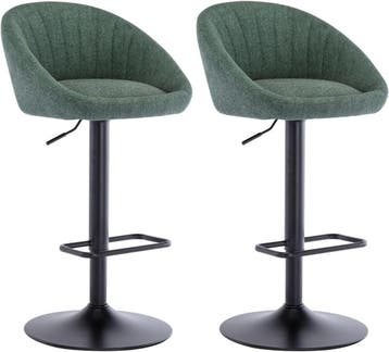 Barkrukken set van 2 - Barstoel met rugleuning - Barkruk - B, Huis en Inrichting, Verzenden, Nieuw