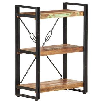 vidaXL Boekenkast met 3 schappen 60x30x80 cm massief, Verzenden