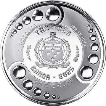 1 Troy Ounce - Zilver .999 - Alien Samoa 2025 - 31,1 gram -
