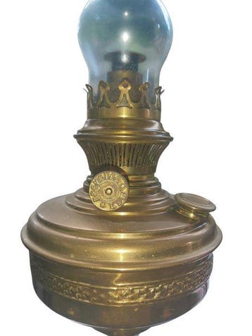 Lampreur & Bernard - Lampe à pétrole - Laiton, Antiquités & Art