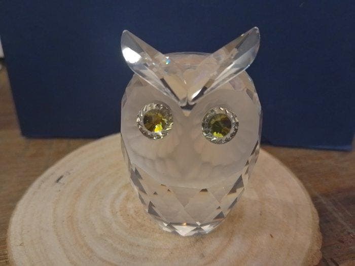 Swarovski - Beeldje - Owl mini - 010014 - Box + Certificate, Antiek en Kunst, Curiosa en Brocante