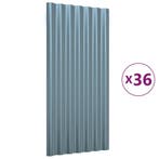 Dakpanelen 36st grijs -41% | Retour deal | Sla nu toe, Doe-het-zelf en Bouw, Dakplaat of Dakpanplaat, Verzenden, Zo goed als nieuw